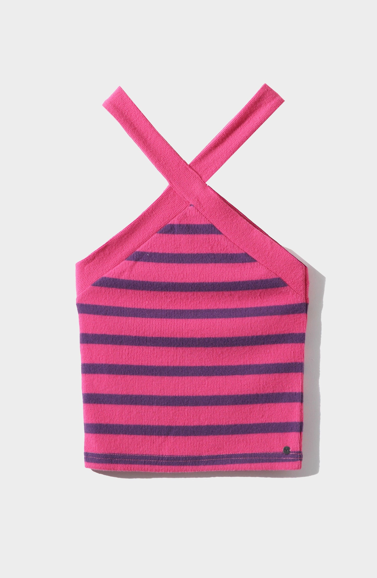 Pink Striped Halter Top