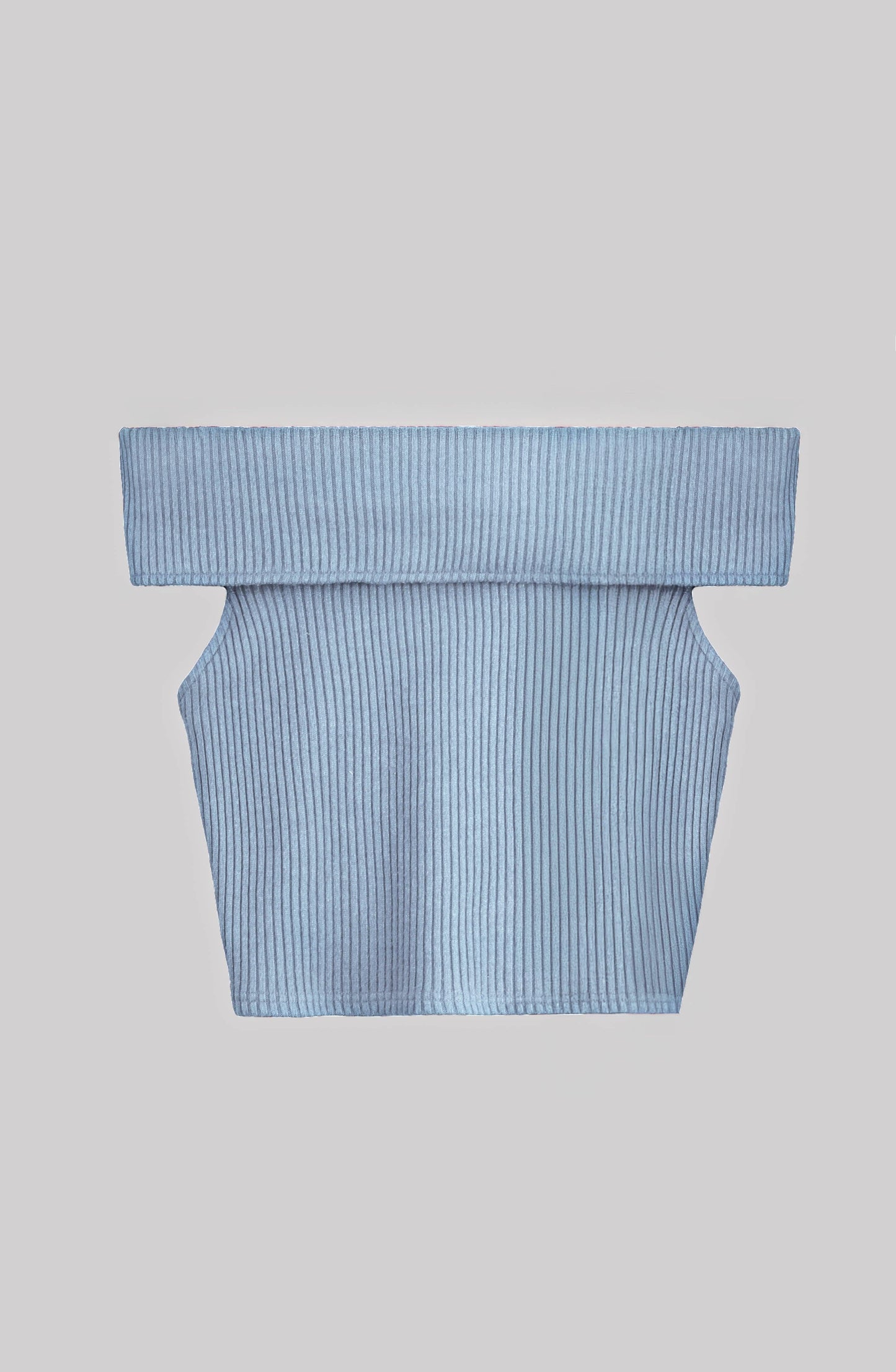 Blue Bardot Top