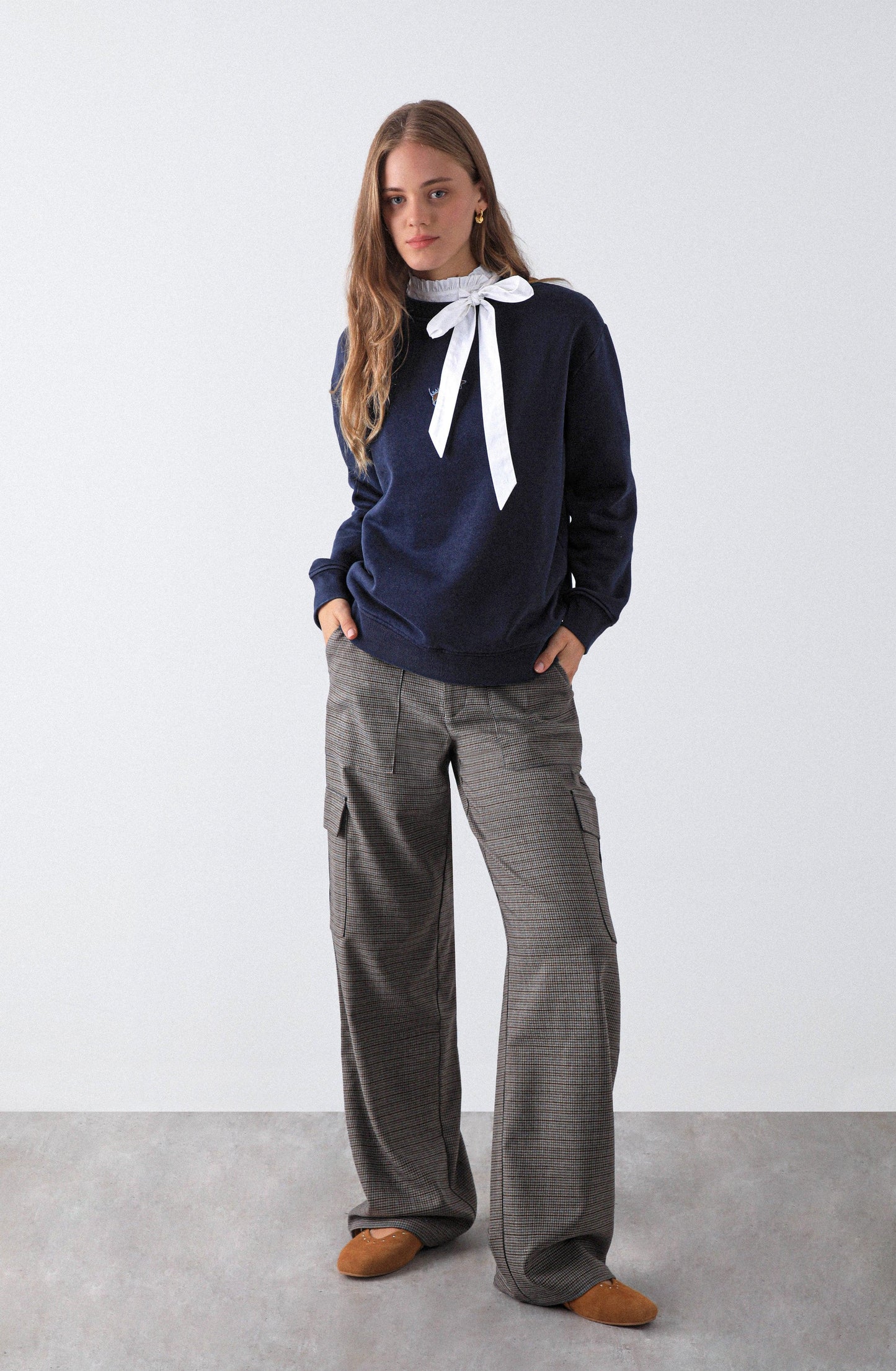 Cargo Knit Pants Brown
