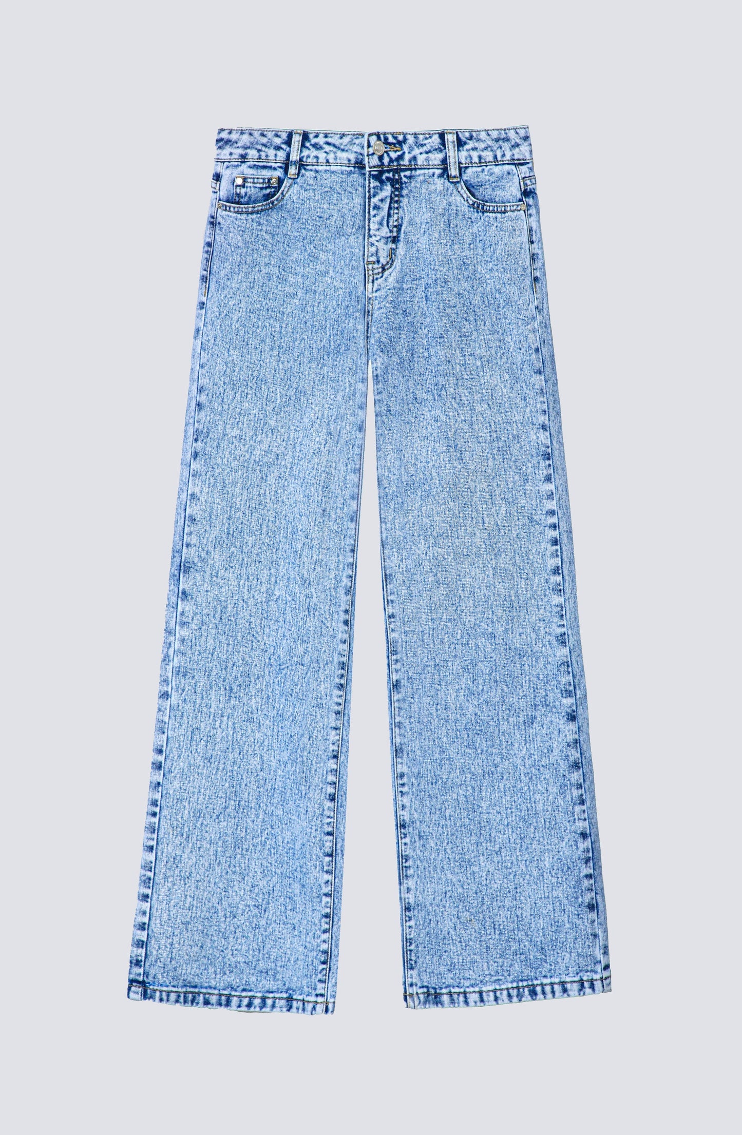 Blue Pocket Ojal Pants