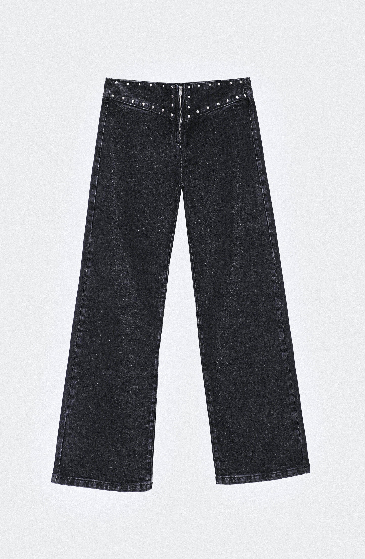 Pantalón Tachas Zipper Black
