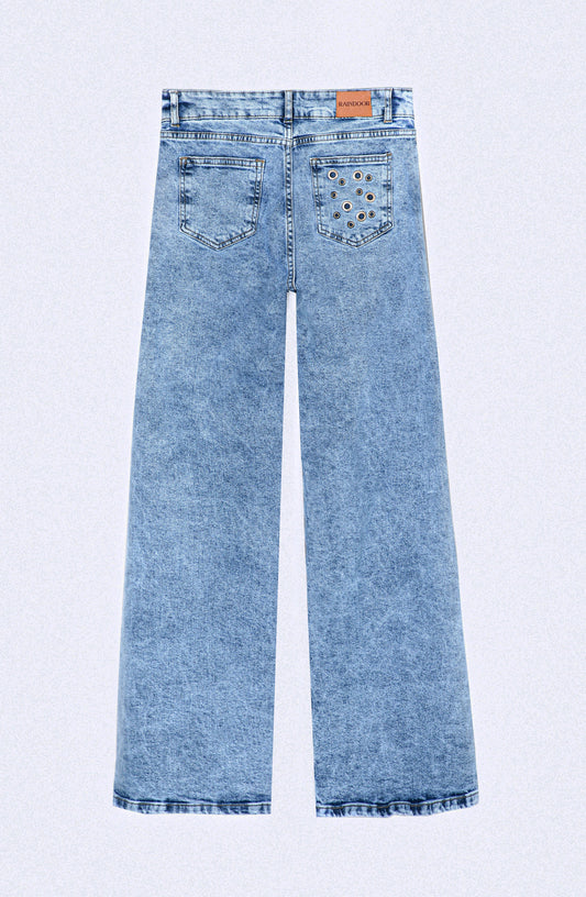 Pantalón Ojal Back Pocket Blue