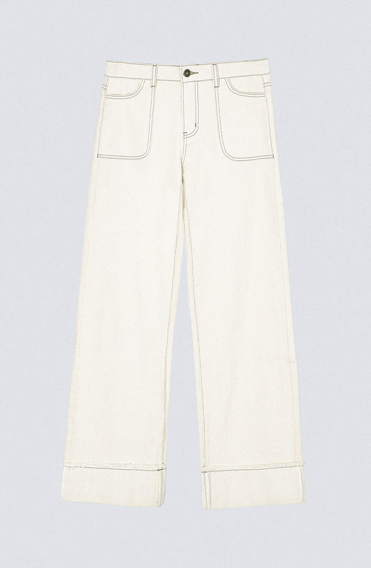 Pantalón Wide Leg Sun Bone