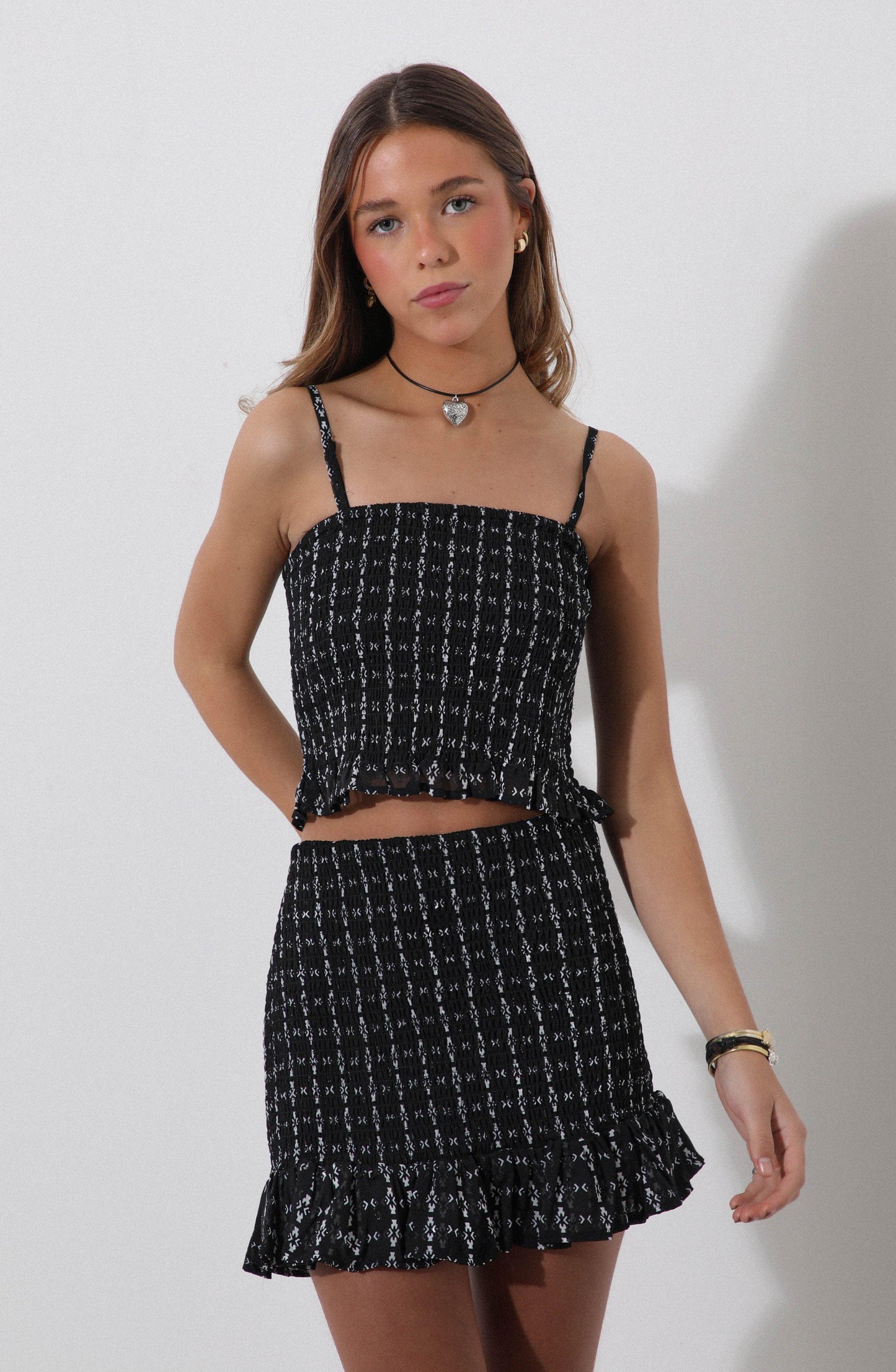 Panal Black Skirt