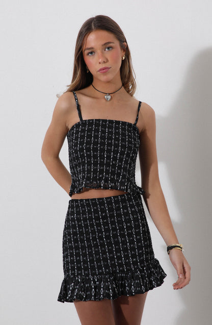 Black Panal Skirt