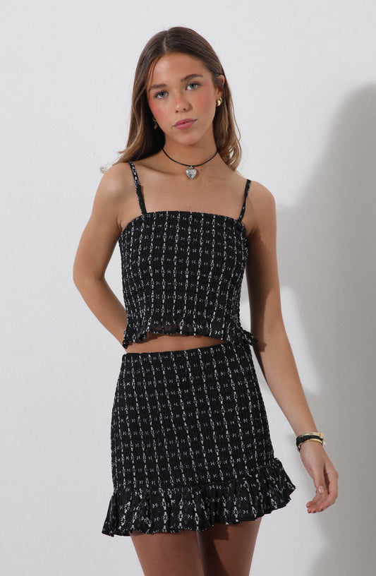 Black Panal Skirt