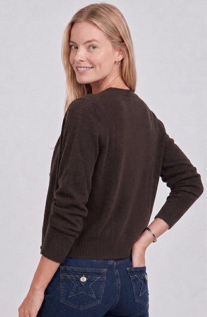 Brown Button Cardigan