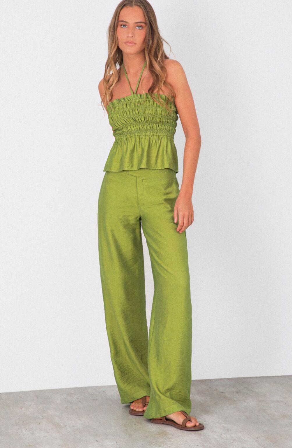 Pistachio Linen Pants