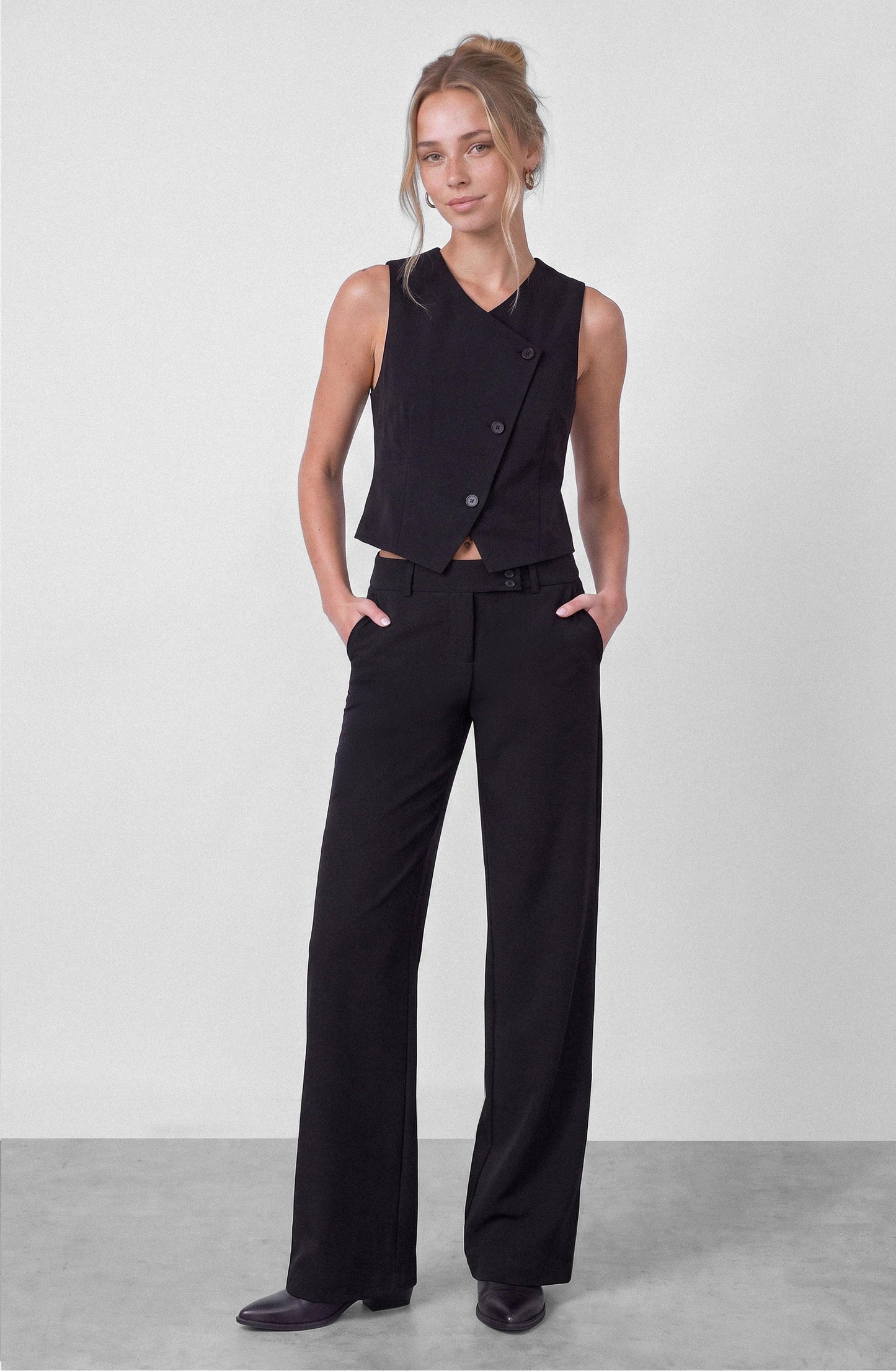 Tailored Pants Black Waistband