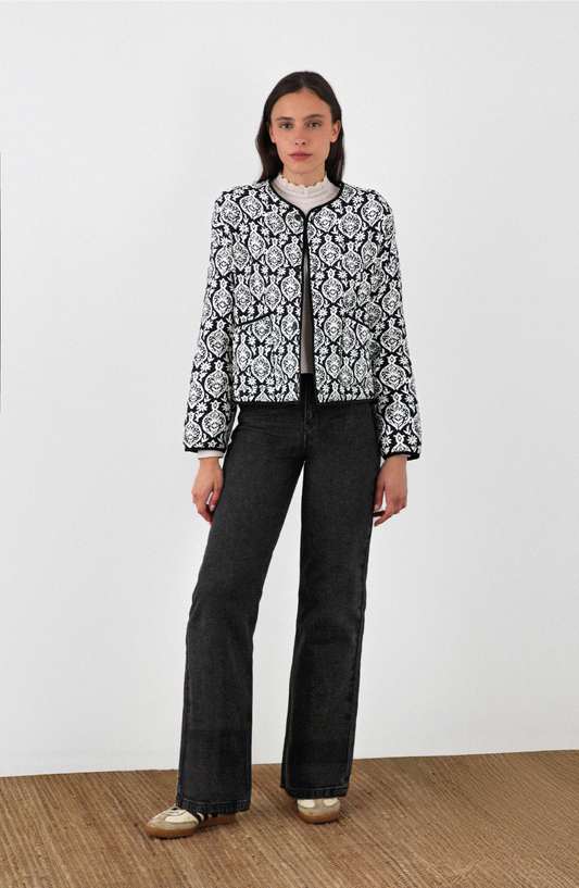 Black Quilted Jacket