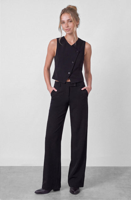 Black Sastrero Waistband Pants
