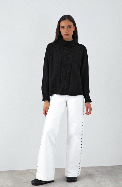 Black Turtleneck Sweater