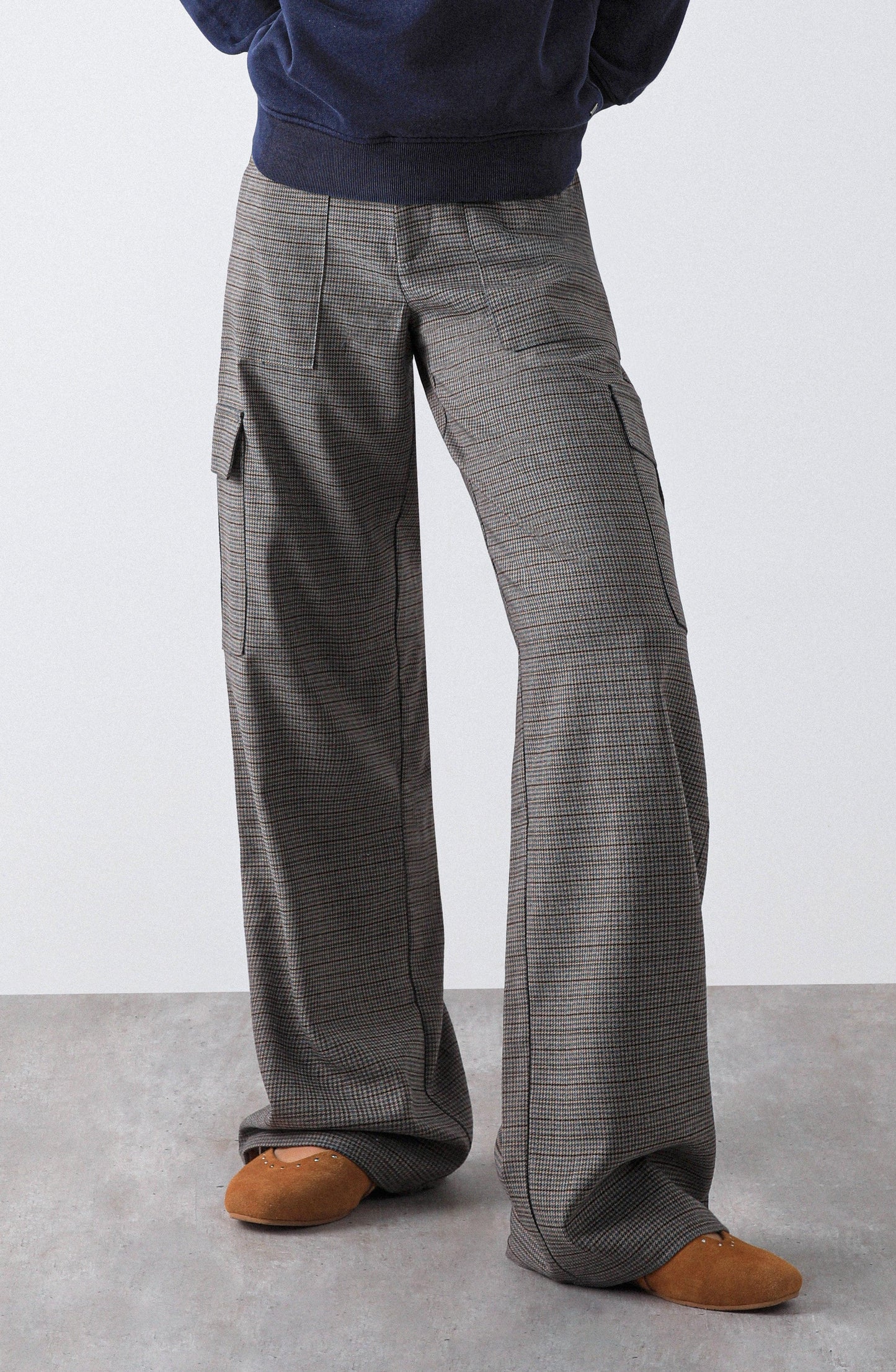 Cargo Knit Pants Brown