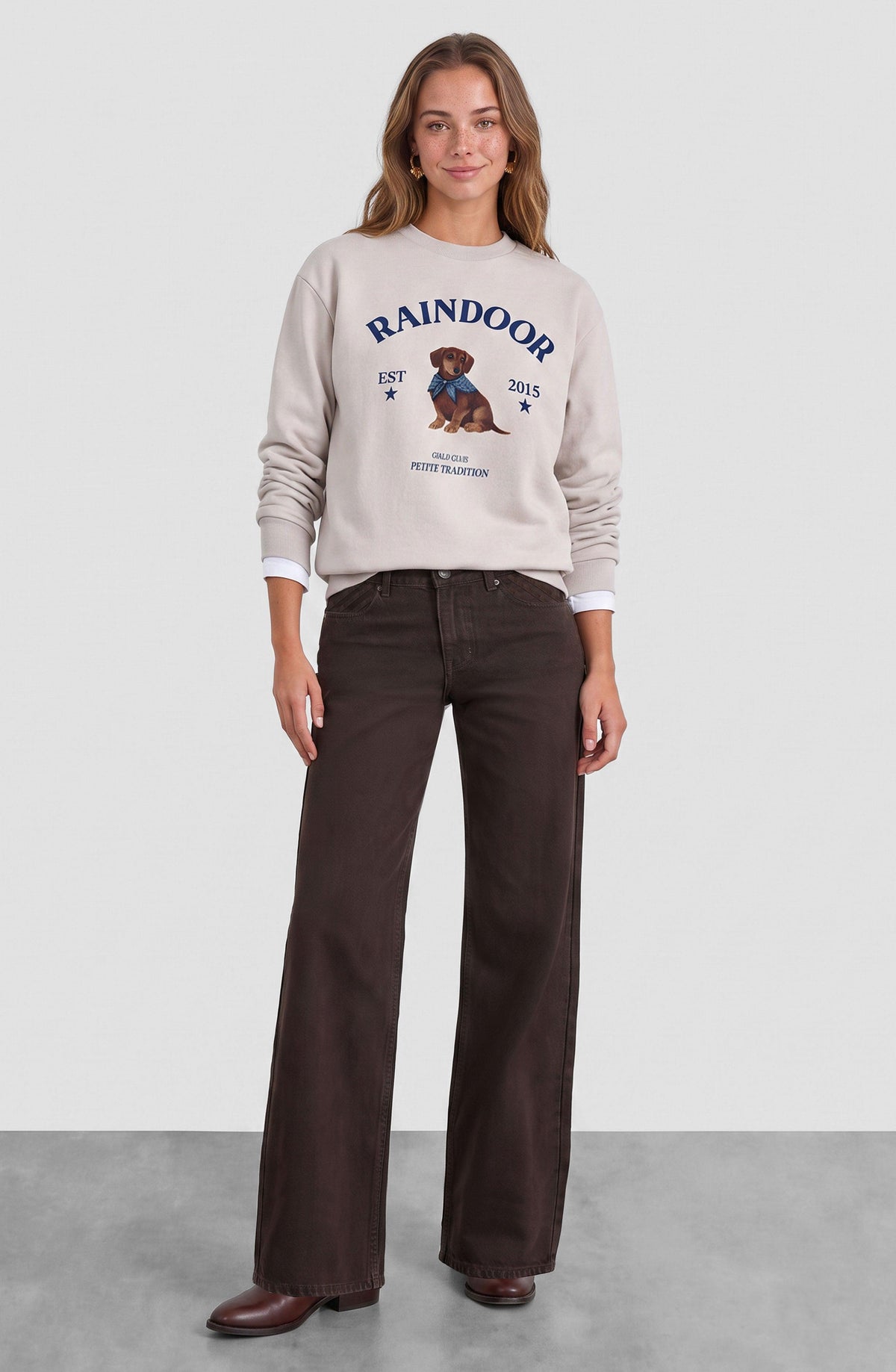 Ecru Dachshund Sweatshirt