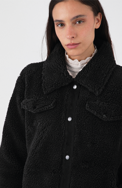 Black Sherpa Fleece