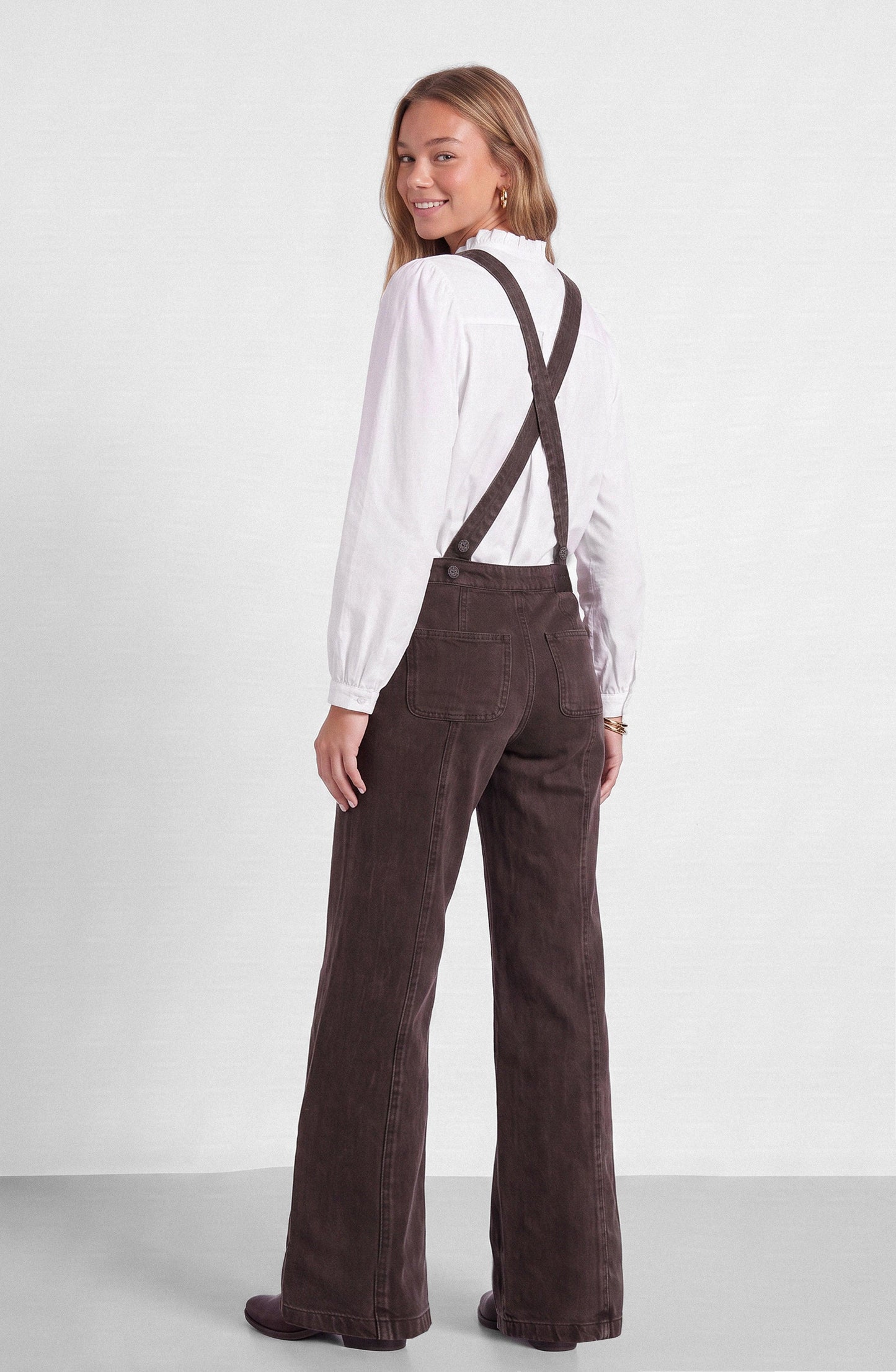 Denim Brown Overalls