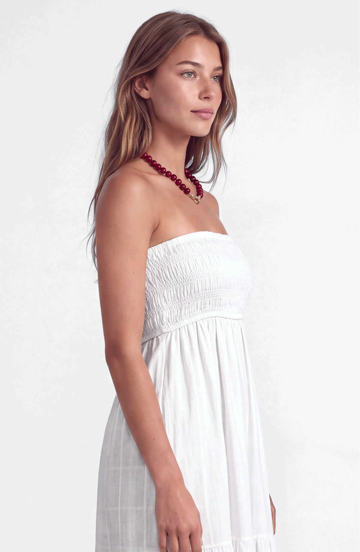 White Cotton Maxi Dress