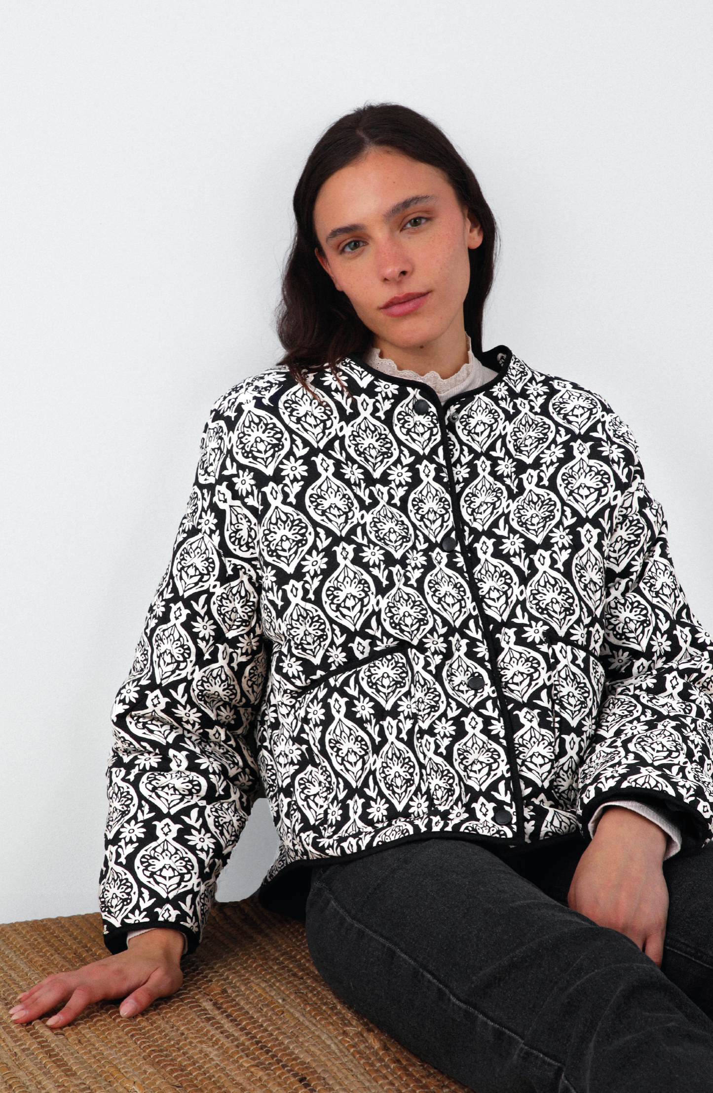Quilted Jacket Black
