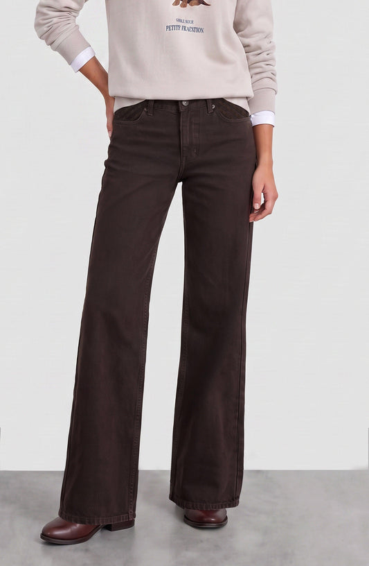 Brown Pleated Pants