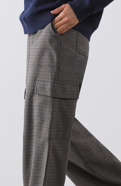 Cargo Knit Pants Brown
