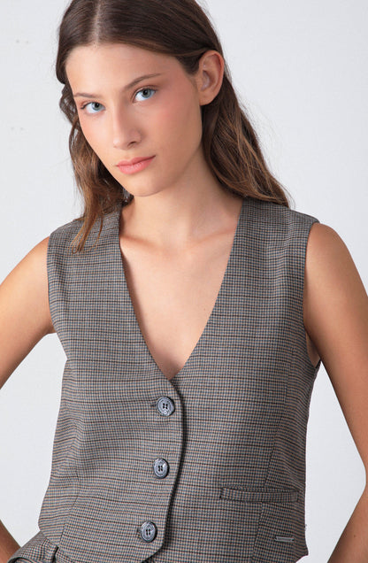 Vest Tejido Brown