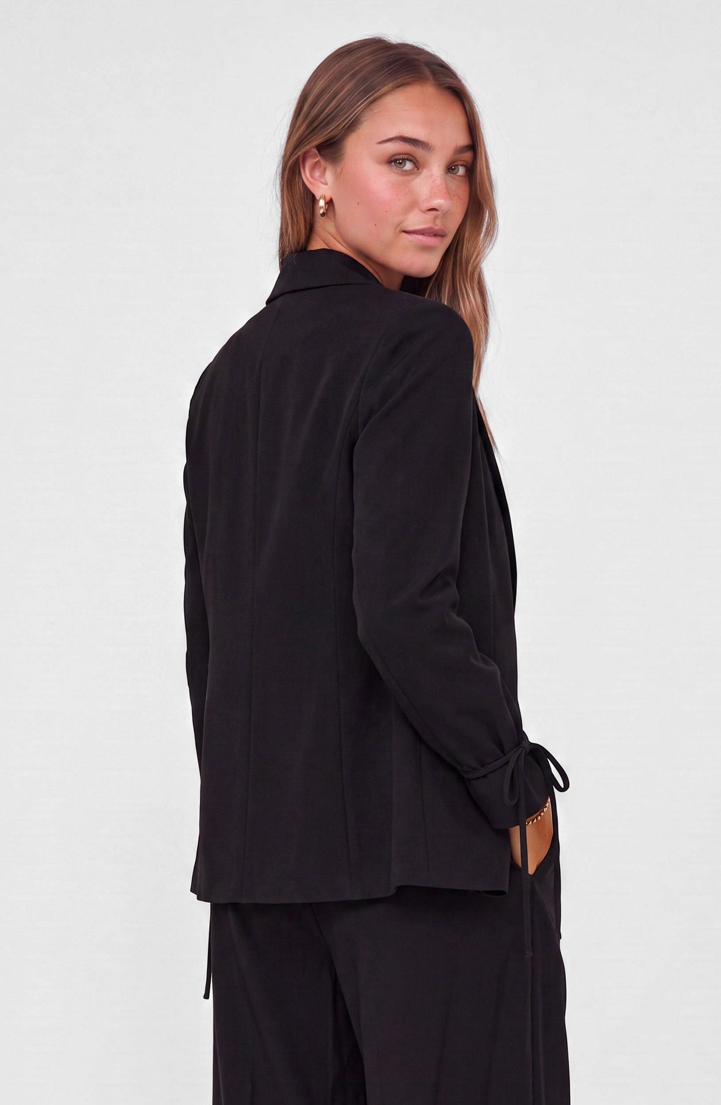 Tencel Black Blazer
