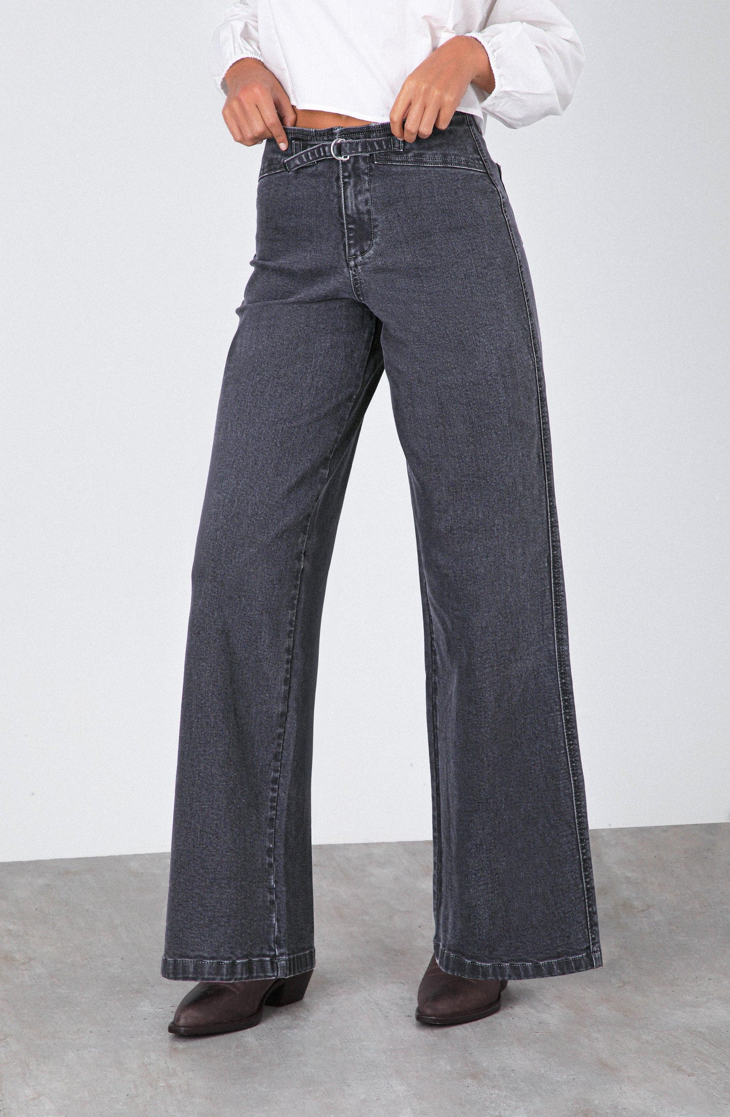 Steel Fitted Waistband Pants