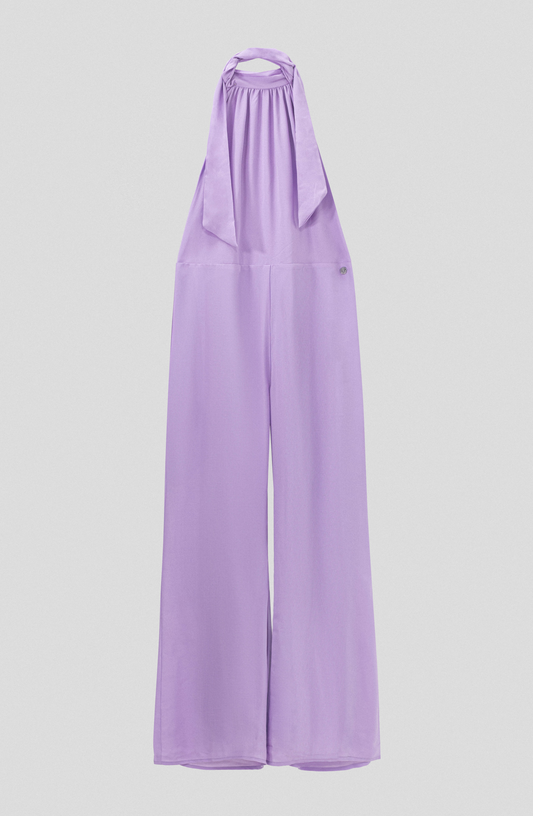 Lilac Halter One Piece Jumpsuit