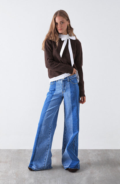 Bicolor Blue Pants