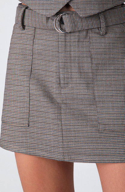 Knit Skirt Brown