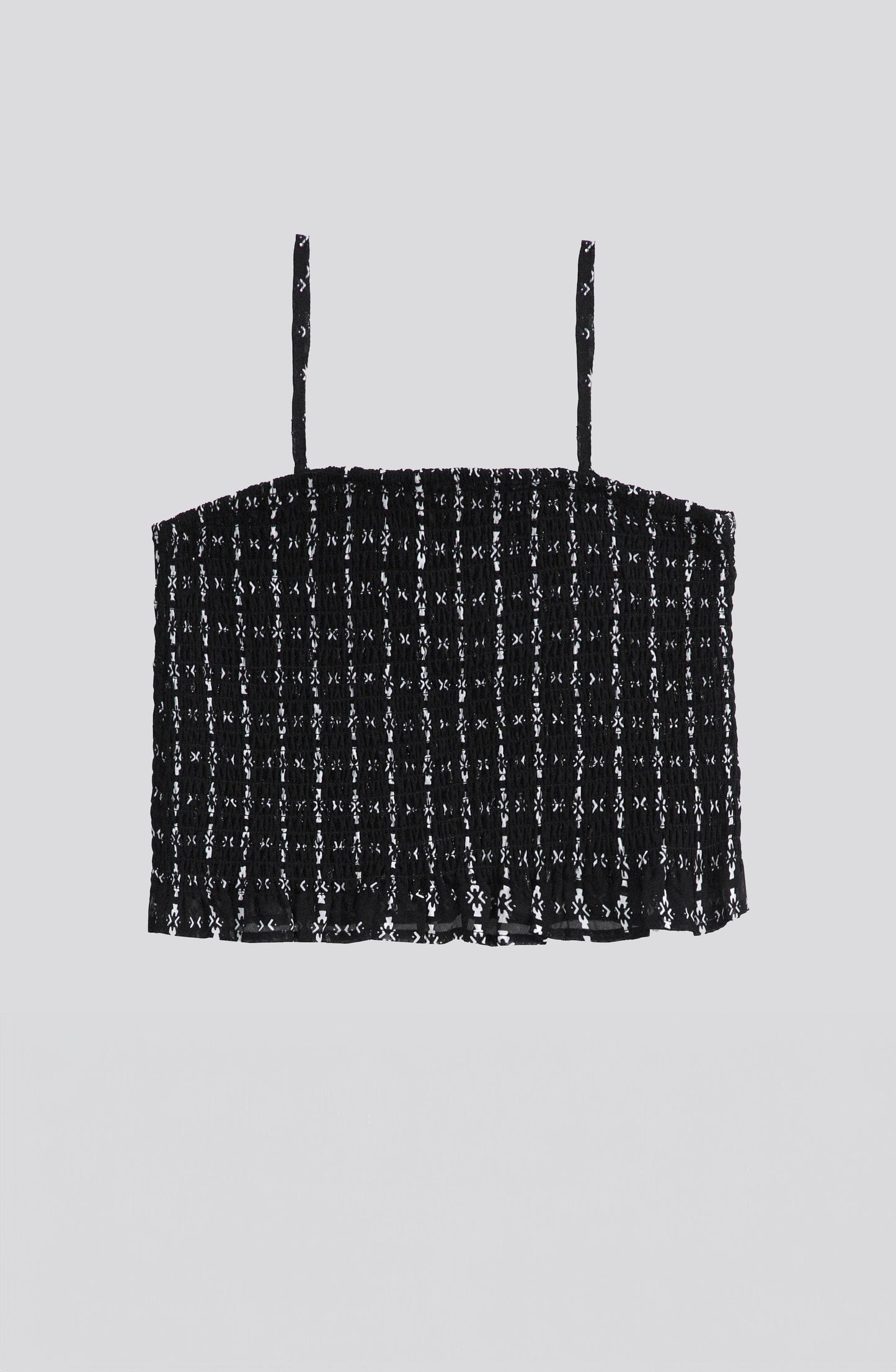 Full Print Black Panal Top