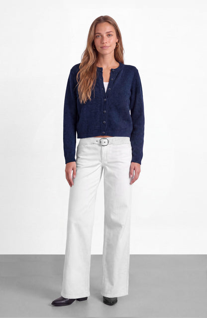 Navy Button Cardigan