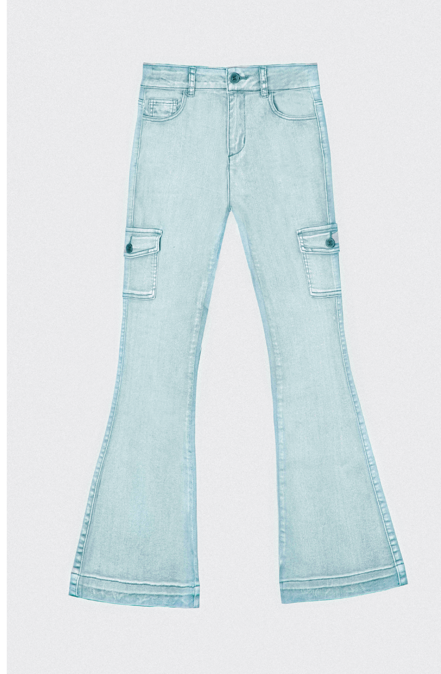 Green Flare Pants