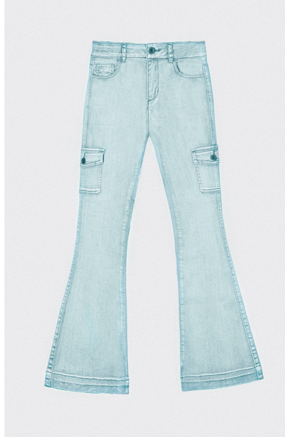 Green Flare Pants
