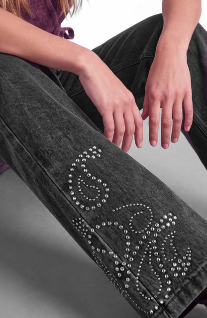 Paisley Grey Studded Pants