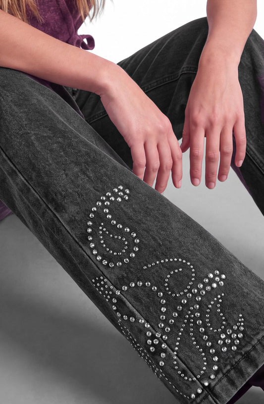 Paisley Grey Studded Pants