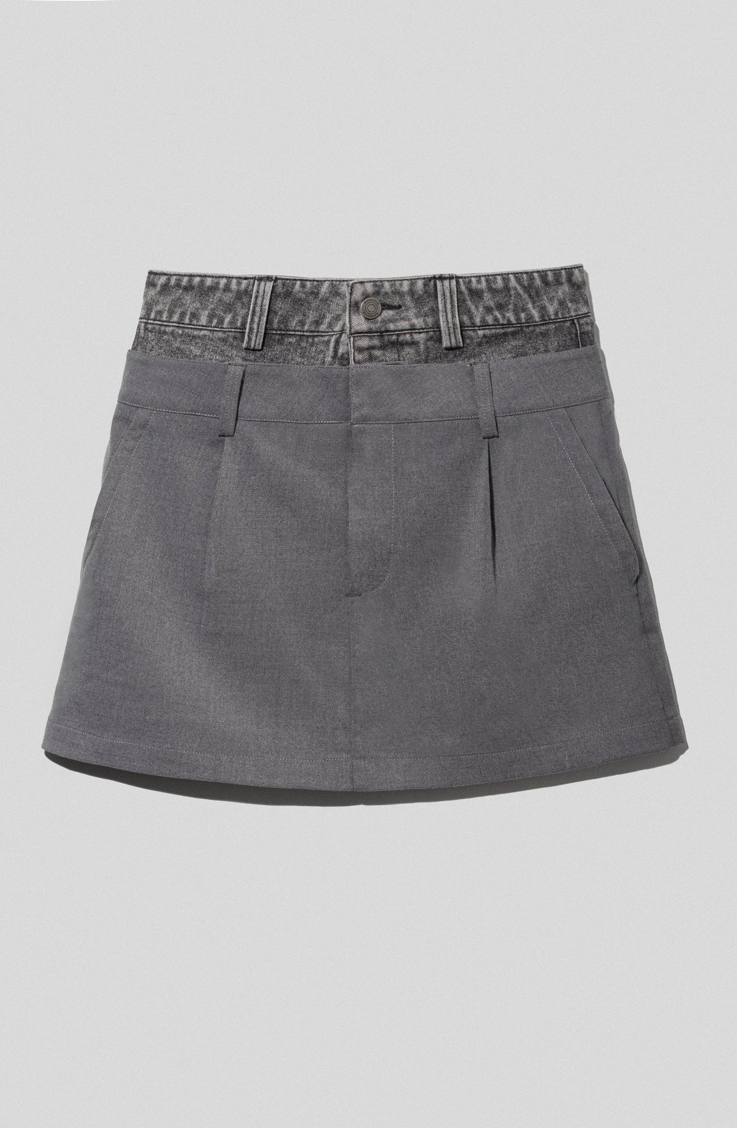Skirt Double Waistband Black