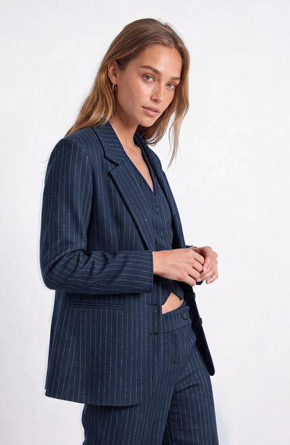 Blue Lurex Blazer