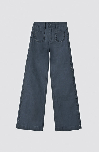 Pantalón Tachas Bolsillos Gray
