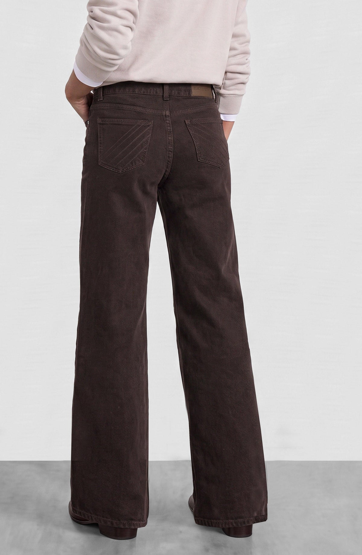 Brown Pleated Pants