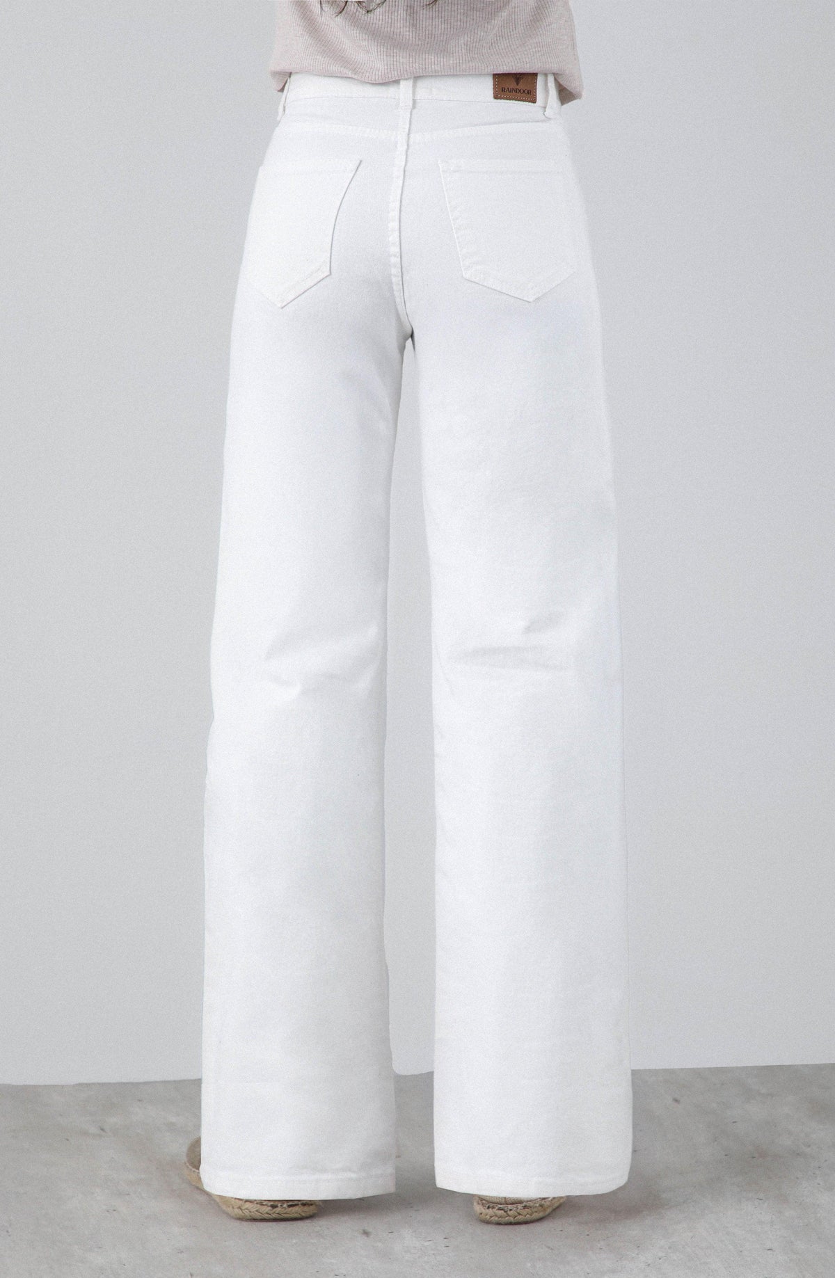 White Floral Print Pants