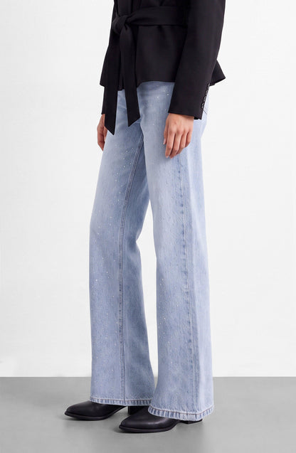 Light Blue Strass Pants