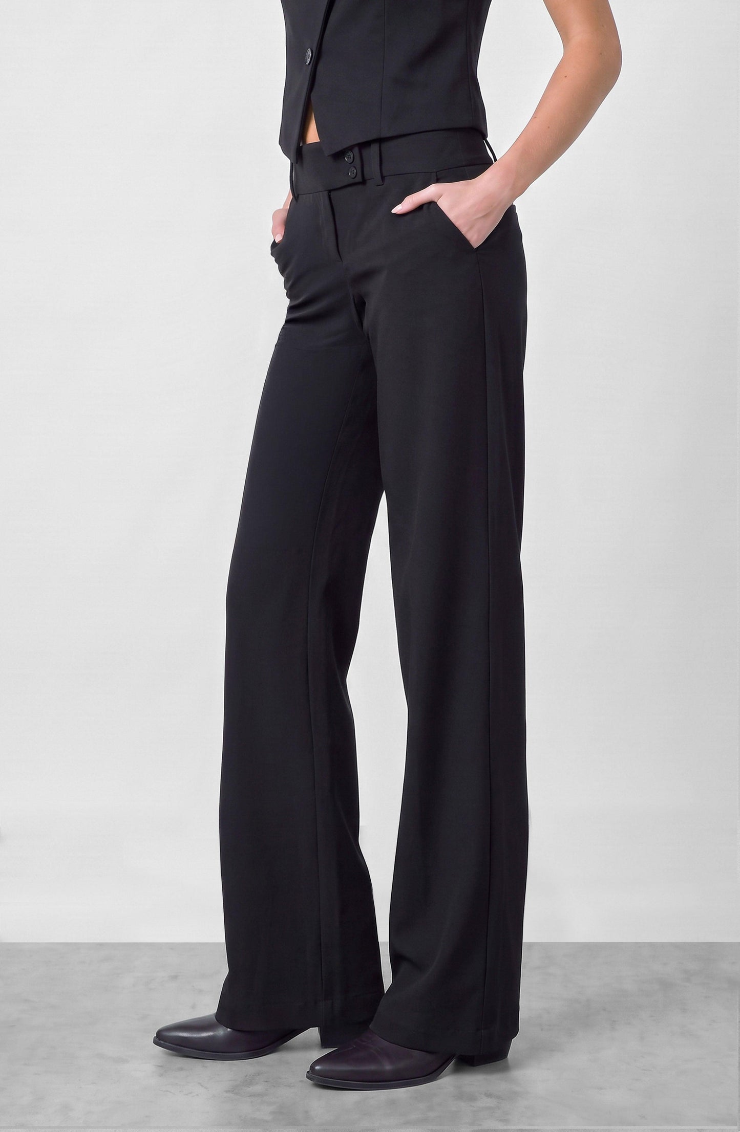 Tailored Pants Black Waistband