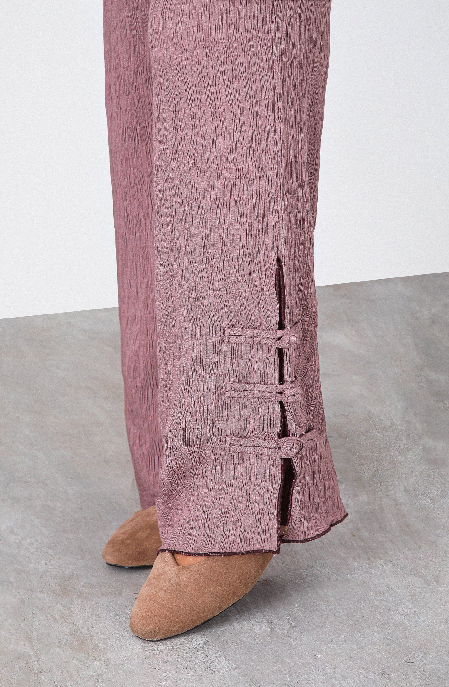 Rose Pants with Side Button Opening