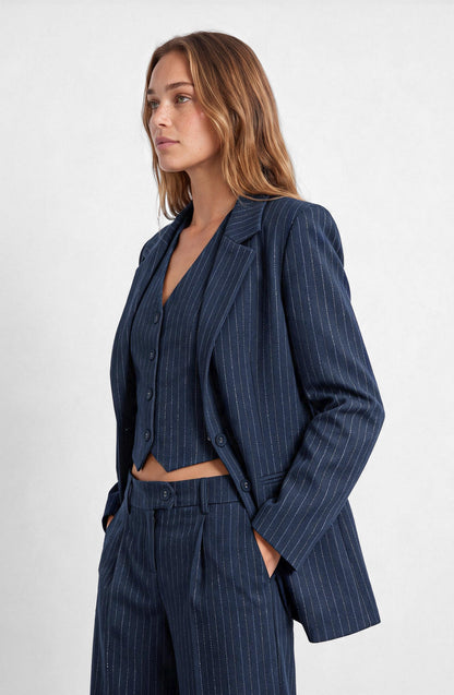 Blue Lurex Blazer