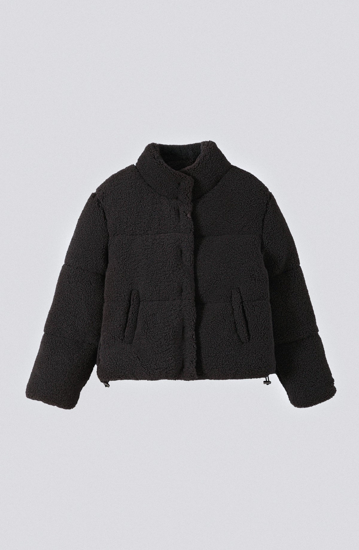 Gray Puffa Sherpa Fleece
