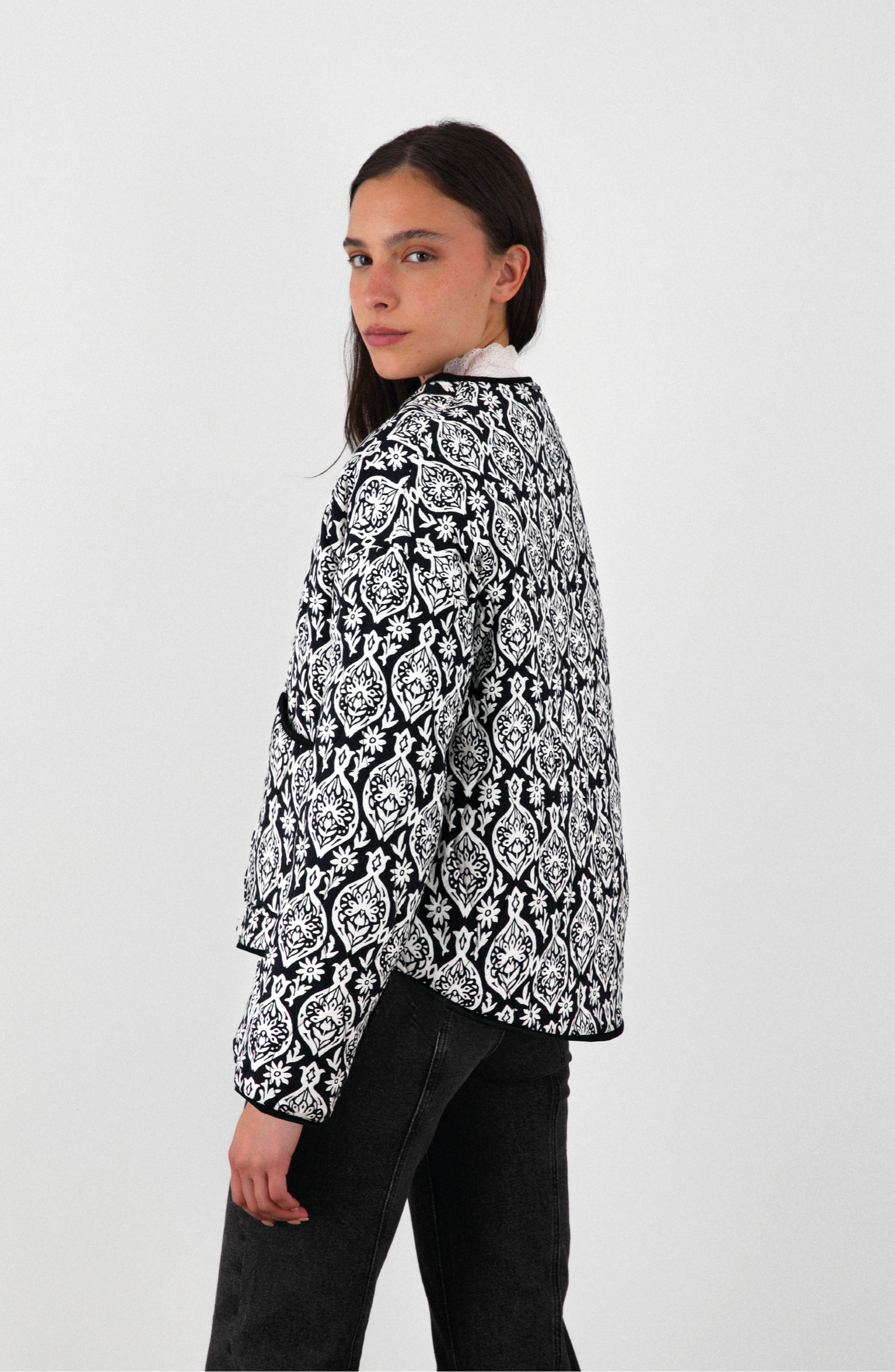 Black Quilted Jacket
