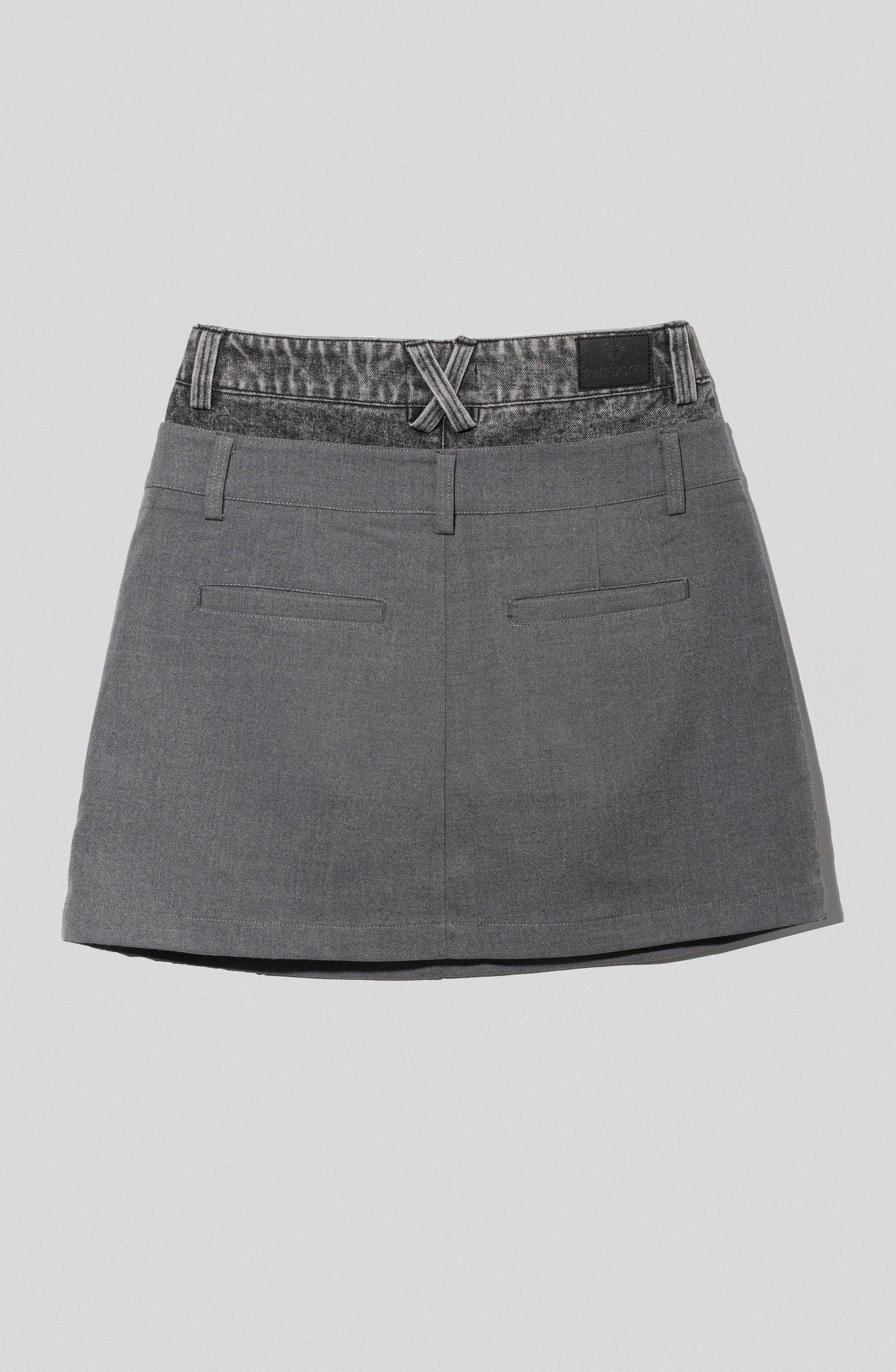 Skirt Double Waistband Black