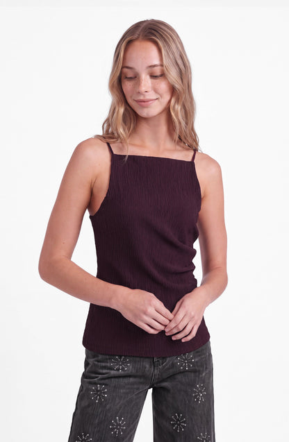Top Drapeado Backless Burgundy