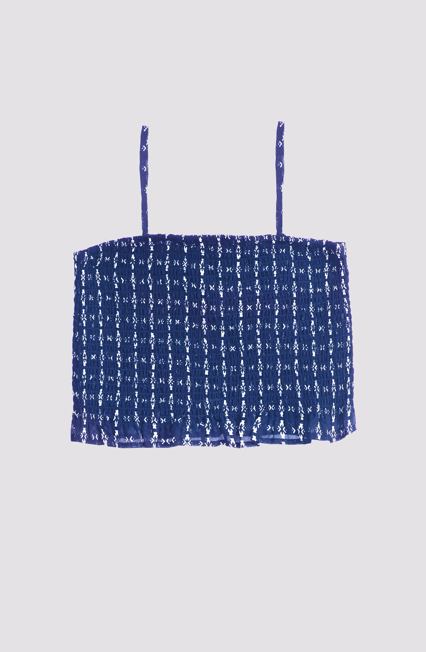 Blue Full Print Panel Top